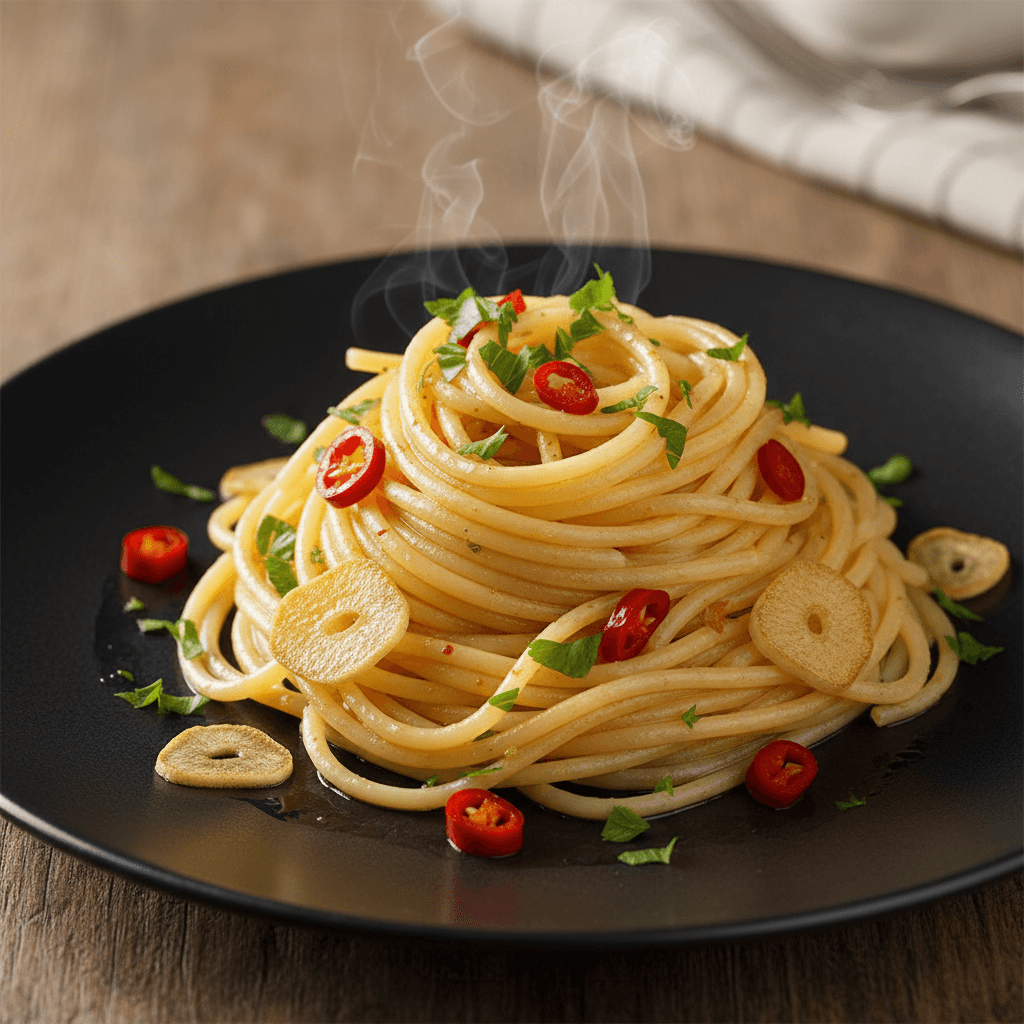 Spaghetti aglio, olio e peperoncino
